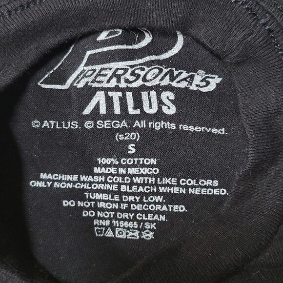 PERSONA 5 ATLUS SEGA ANIME HARAJUKU FASHION COTTON TEE SIZE SMALL - Picture 3 of 4